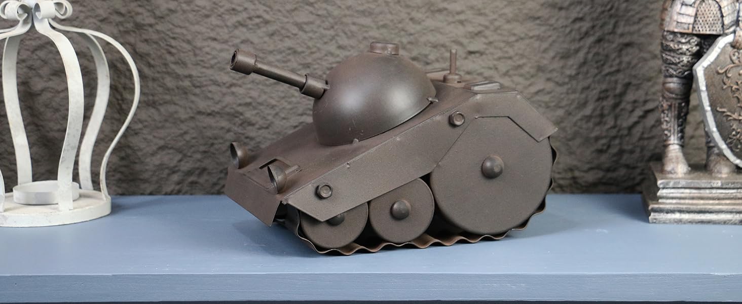 tank desk clock