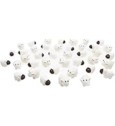 20Pcs Miniature Sheep Figurines Mini Herd of Sheeps Figure Cake Toppers Moss Landscape Decoration...