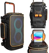 Speaker Case Compatible with JBL PartyBox 520 Encore II Carrying Case with Charging Port, Mic Sto...