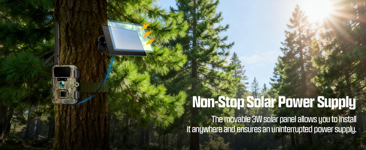 trail camera solar