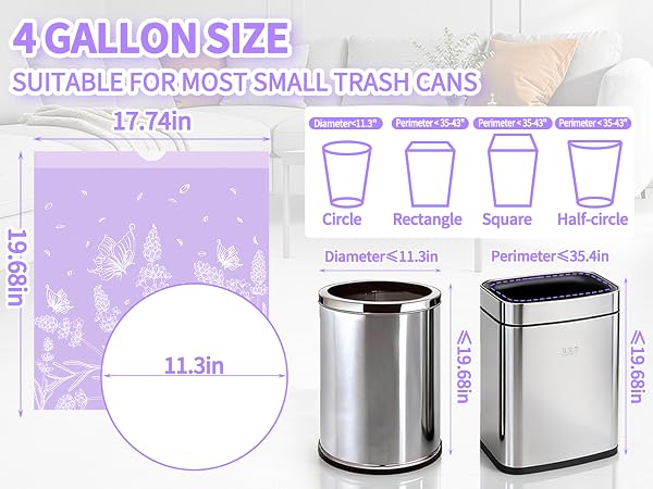 4 gallon trash bag