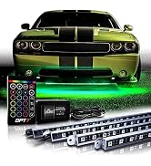 OPT7 Aura Aluminum Underglow LED Lighting Kit for Cars Remote, Exterior Neon Accent Underbody