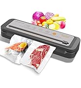 MegaWise Powerful and Compact Vacuum Sealer Machine (Silver Grey)