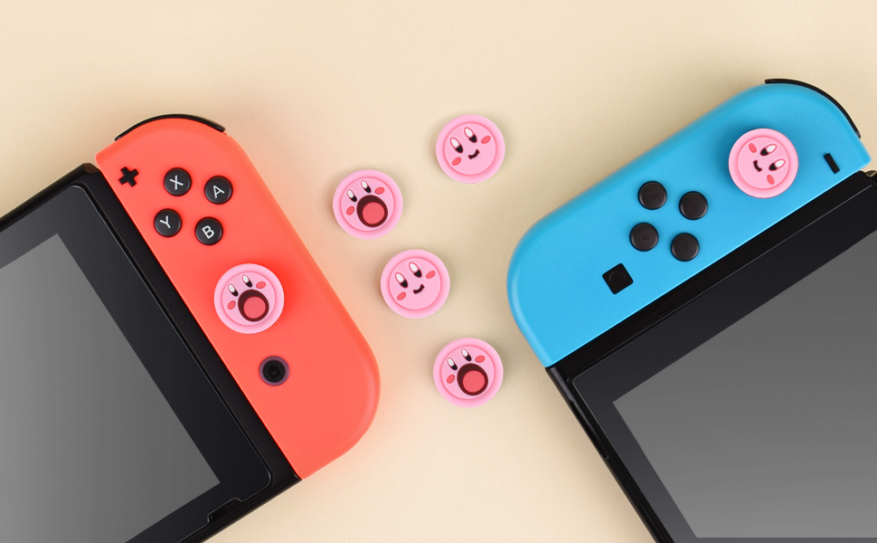 Kirby switch thumb grips