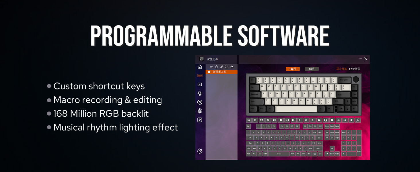 EK68 wireless gaming keyboard