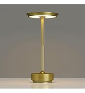 TBBGA 1 Pack Rechargeable Cordless Table Lamp, 5000mAh Battery Table Light | 3 Color Stepless Dim...