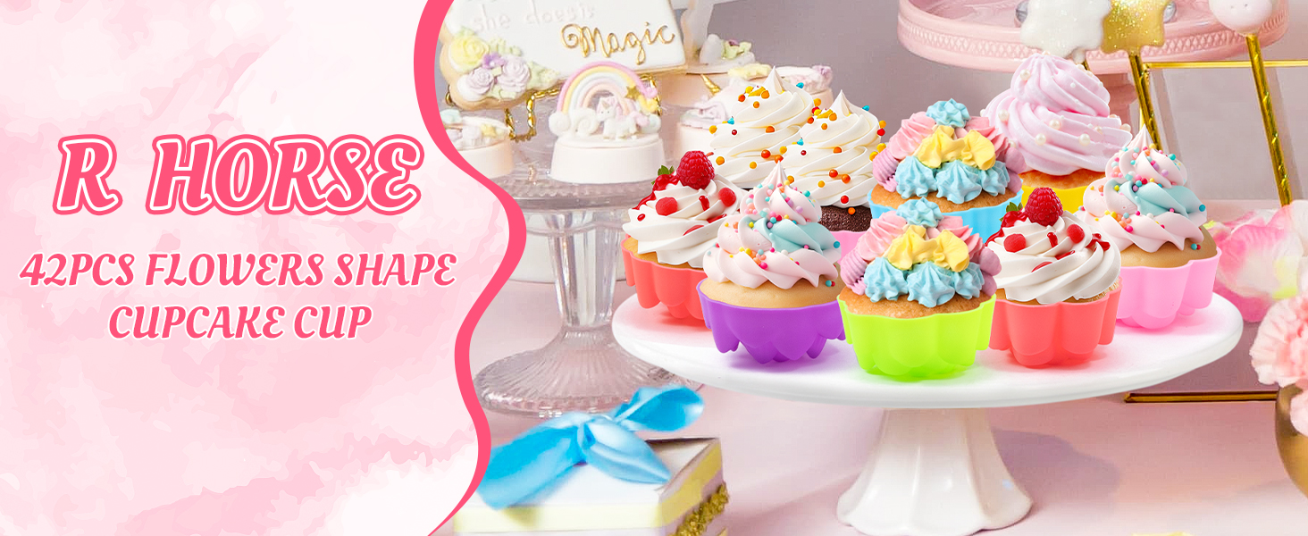 Flower Silicone Baking Cups