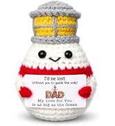 Easter Dad’s Gift – Handmade Crochet Lighthouse – Mini Desktop Decor, Easter Basket Stuffer & Hea...
