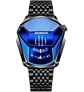 Gosasa Simple Fashion Cool Men's Casual Waterproof Stainless Steel Quartz Wristwatch Geometric Sh...