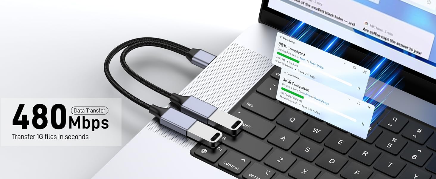 USB Splitter 1 in 2 Out