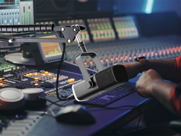 Mic boom arm for fifine am8 microphone Mic satnd compatible with am8 mic suitable for gaming