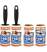 Lint Roller 440 Sheets with 2 Extra Handles, Pet Hair Remover for Laundry, Extra Sticky Lint Roll...