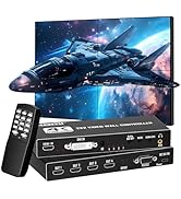 Yuemona Video Wall Controller 2x2 4K TV Splicing Wall Processor HDMI & DVI Input 4 TV Screens Int...