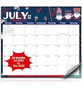 Kuraoyan 2025-2026 Magnetic Fridge Calendar 18 Monthly Magnetic Calendar for Refrigerator 2025-20...