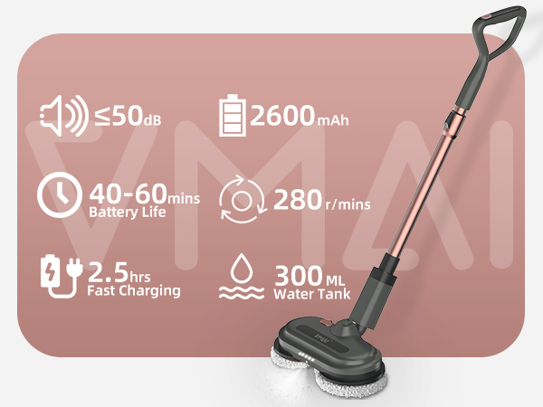 280 r/min rotating mop