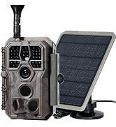 GardePro X50S Cellular Trail Camera and SP350 Solar Panel Combo - Auto-Connects to Verizon, AT&T,...