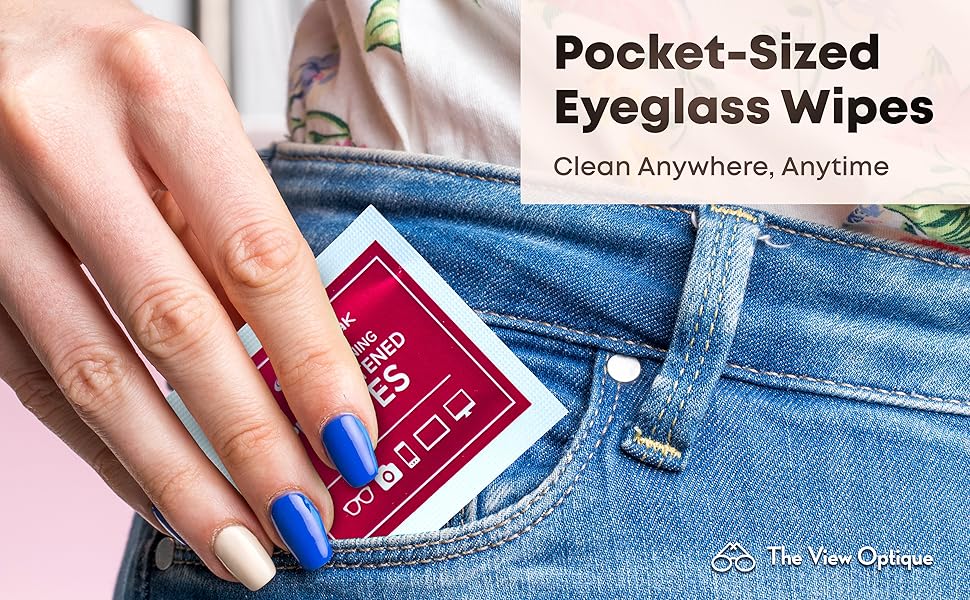 pocket size eyeglasses wipes