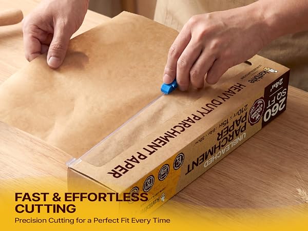 parchment paper roll with cutter