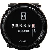 Mechanical Hour Meter Gauge - AIMILAR Professional Engine Hourmeter DC 6-80V for Boat Auto ATV UT...
