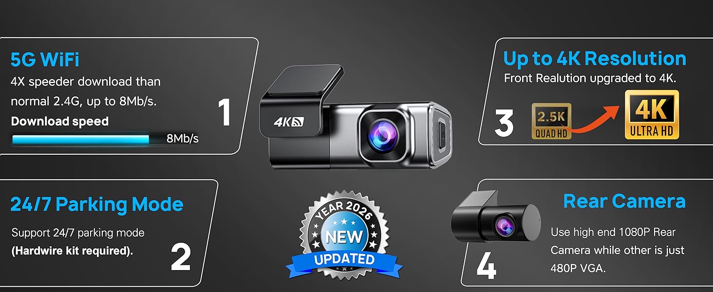 dash cam front and rear