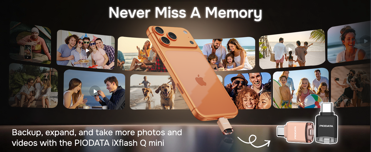 Never Miss a Memory with the iXflash Q mini MicroSD card reader and phone backup drive