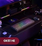 HK GAMING GK61HE 60% | Magnetic Mechanical Gaming Keyboard | Rapid Trigger 0.1mm Step | 61 Keys M...