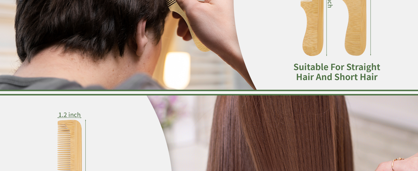 bamboo hair comb set