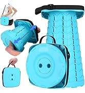 Fishboy Upgraded Square Collapsible Stool for Adults,Portable Retractable Folding Telescoping Fol...