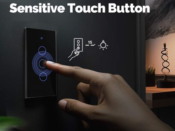smart light switch black