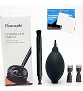 Ryaacphi 6-in-1 Camera Lens Cleaning Kit for Camera, Drone & Phone | Replaceable Carbon Tips Retr...