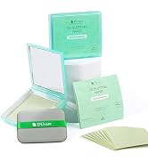 Oil Blotting Sheets for Face, DUcare 100 Counts Green Tea Blotting Paper For Oily Skin with Porta...