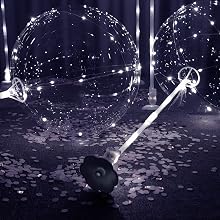 Cold white LED table top balloons LED bobo balloons