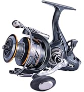 Sougayilang Carp Fishing Reel,5+1 Shielded Stainless Steel BB-Carbon Fiber Drag Carp Reels, for S...