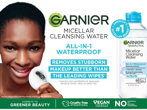 remove waterproof makeup with micellar water and eco pads