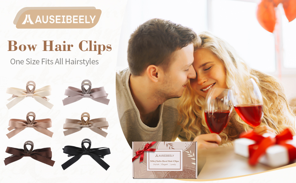 bow hair clips