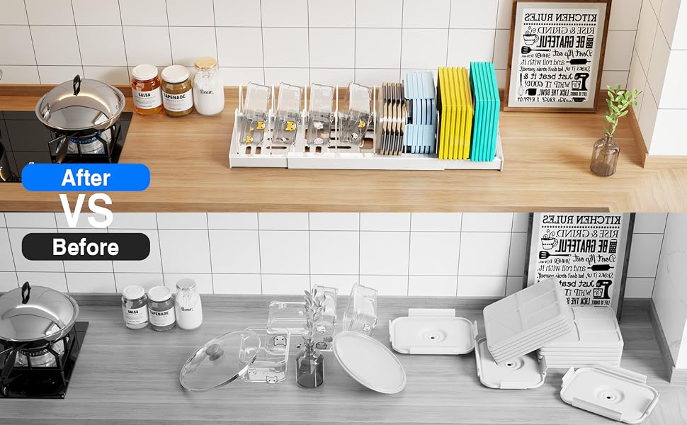container lid organizer