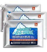 TOURIT Reusable Ice Pack for Coolers Long Lasting Cooler Ice Packs for Cooler Bag Lunch Bags/Boxe...