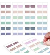 Sticky Index Tabs - 240 Repositionable Page Markers for Notebooks & Books, Transparent Writable T...