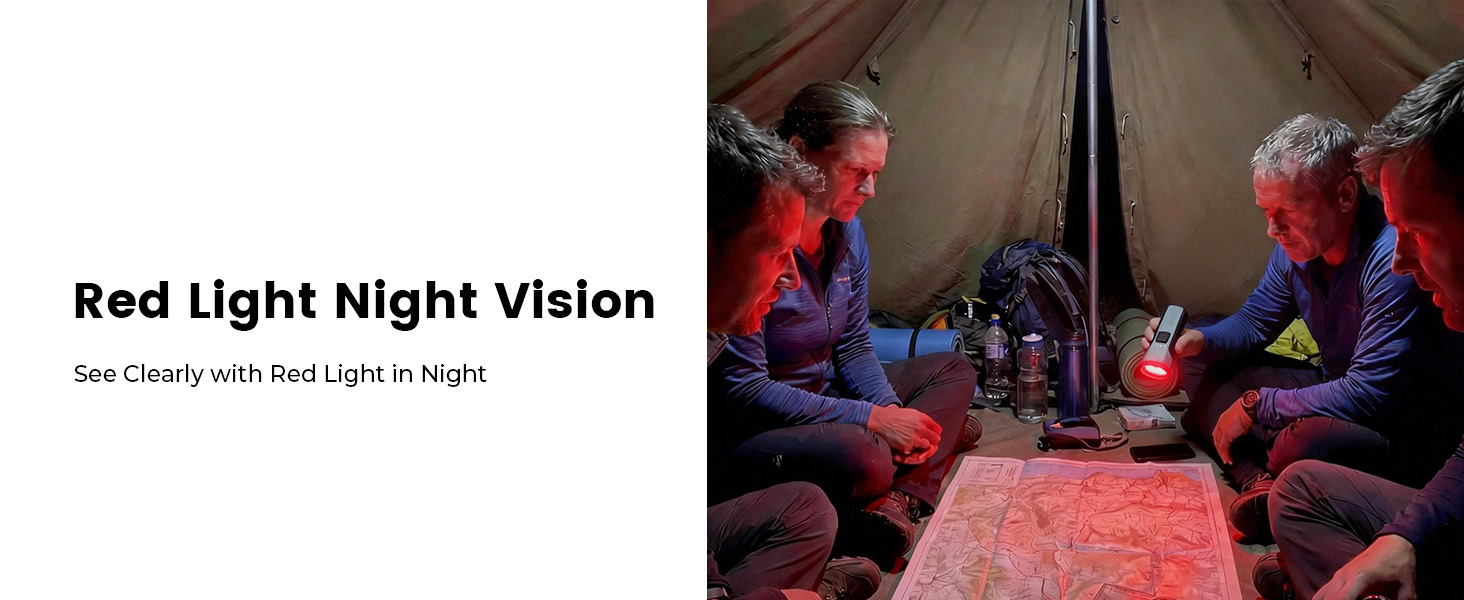 See Clearly with Red Light in Night