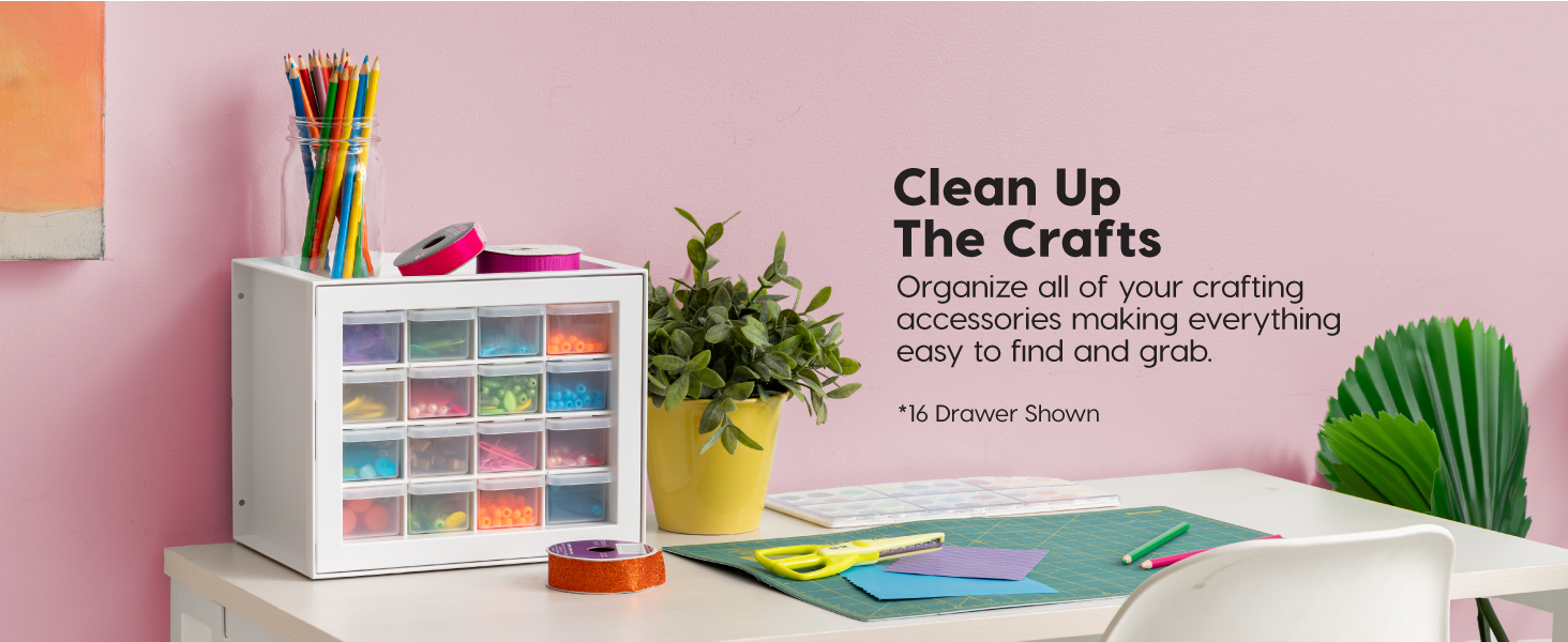 Drawer parts cabinet arts and crafts organization