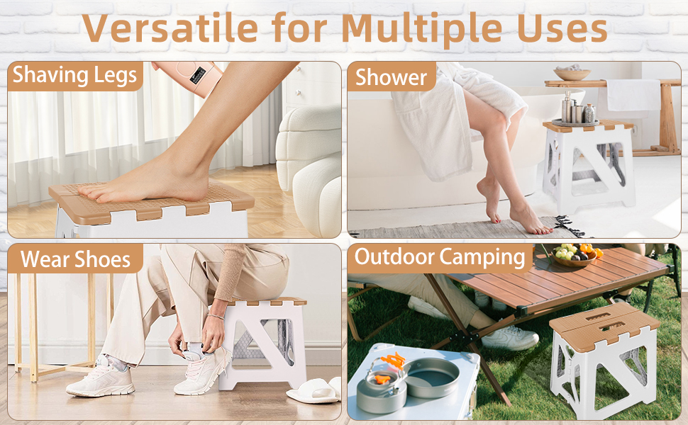folding shower step stool
