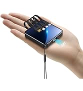 ummz Portable Charger 12000mAh with Built-in Cables,22.5W Fast Charging Power Bank,USB C Input/Ou...