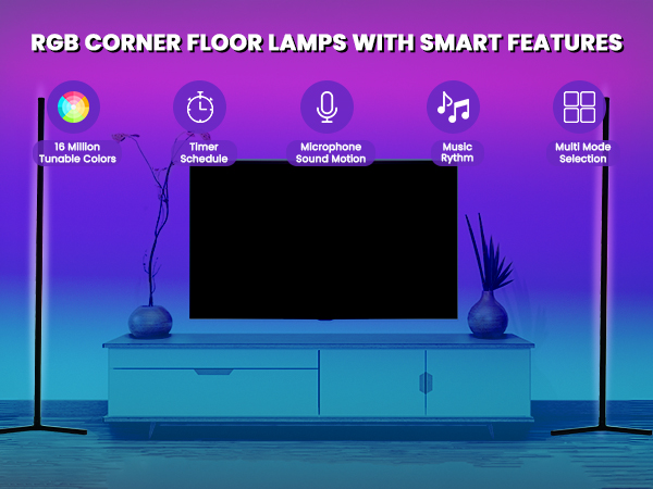 RGB Corner Lamps