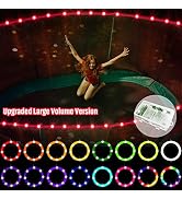 Upgraded Large Volume&Longer Version-LED Trampoline Lights, Remote Control Trampoline Rim LED Li...
