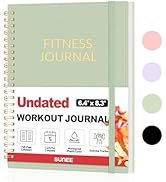 Fitness Journal Workout Planner for Women & Men, A5 (6.4" x 8.3") Workout Journal Log Book Planne...