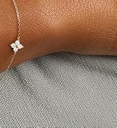 FUNEIA Dainty Silver Gold Bracelets for Women Trendy Non Tarnish 14K Gold Plated Waterproof Diamo...
