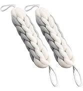 AARAINBOW 2 Packs Upgraded Long Stretch Back Sponge with Rope Handles Back Scrubber Bath Shower M...