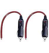 SPARKING 12V Replacement Cigarette Lighter Male Plug with Lead - 24V Car Power Adapter Auto Acces...