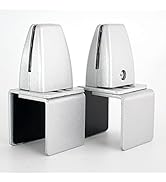 Aluminum Vertical Clamp Partition Board Acrylic Desk Divider Support Clamp for Clear Shield for D...
