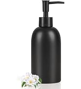 Natheeph 14OZ Ceramic Soap Dispenser Ceramic Soap Pump Dispenser Can Fill Liquid for Bathroom/Kit...